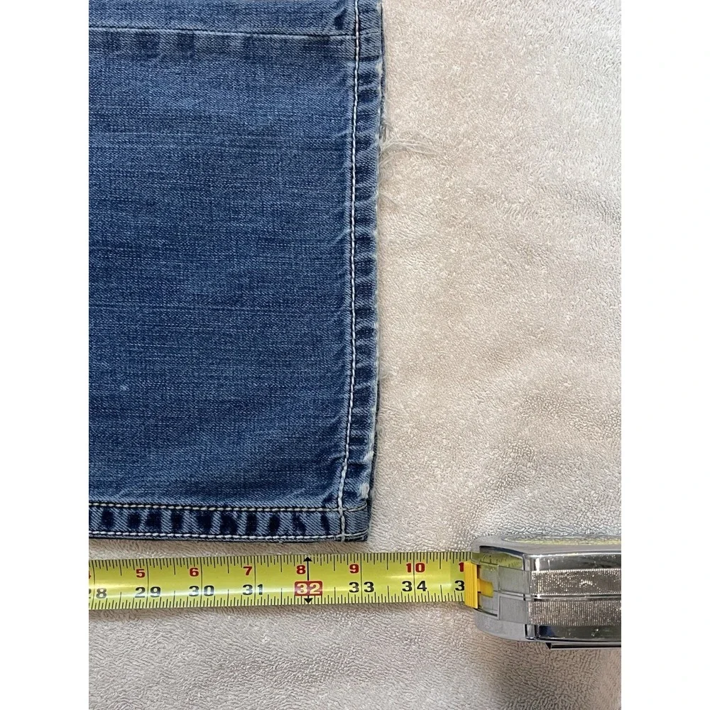 BKE Buckle Tyler Jeans Men's 34x33 Blue Denim Pants Distressed Whiskers